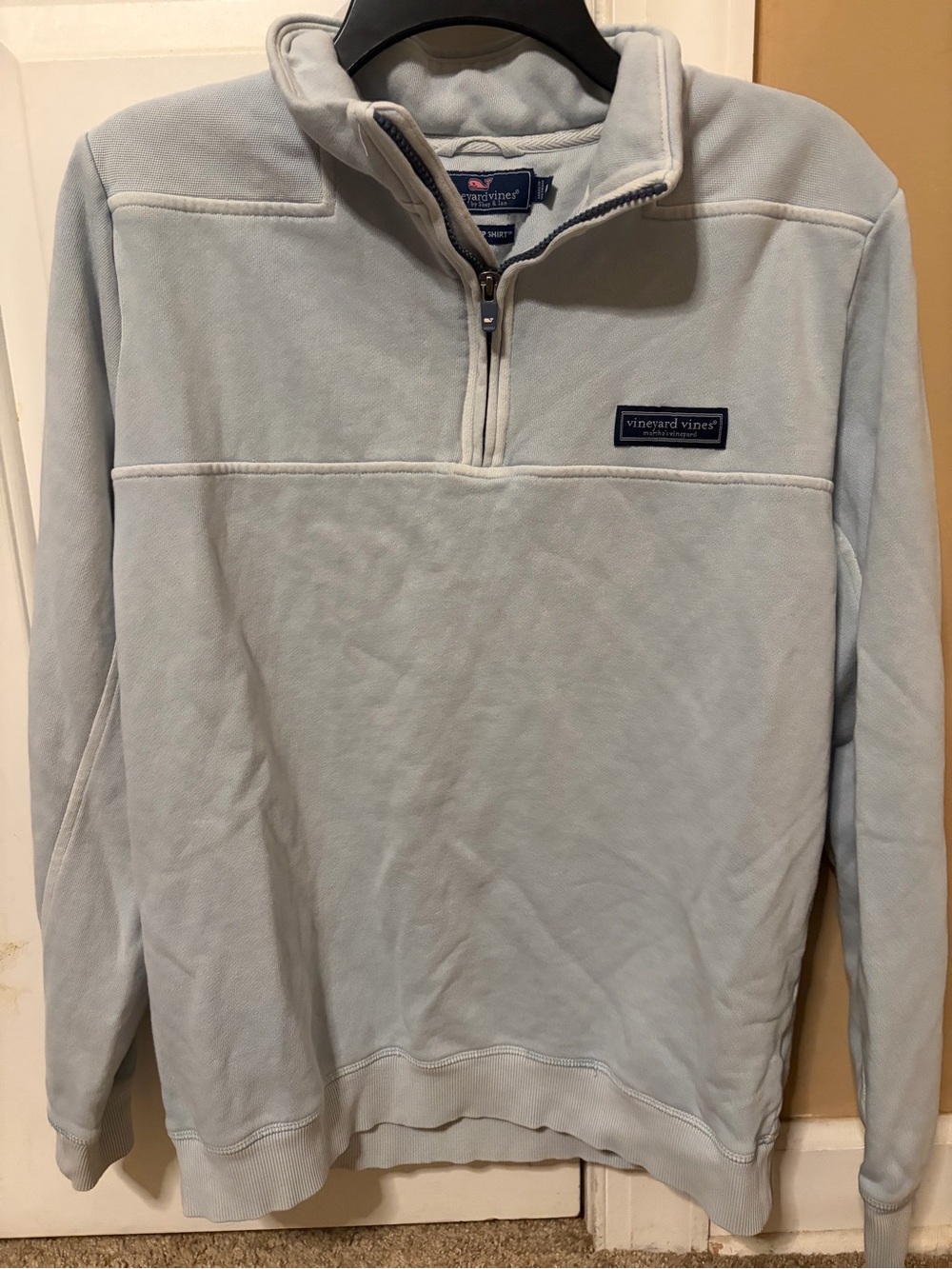 Vineyard Vines Light Blue Quarter-Zip Pullover